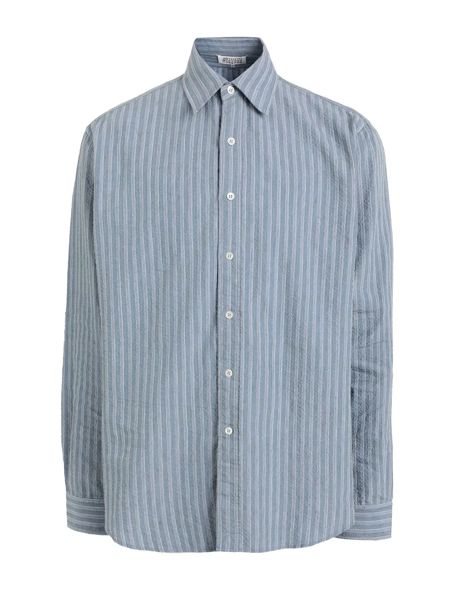 Maison Margiela  |Stripes Unisex Linen Long Sleeves Logo Designers Shirts