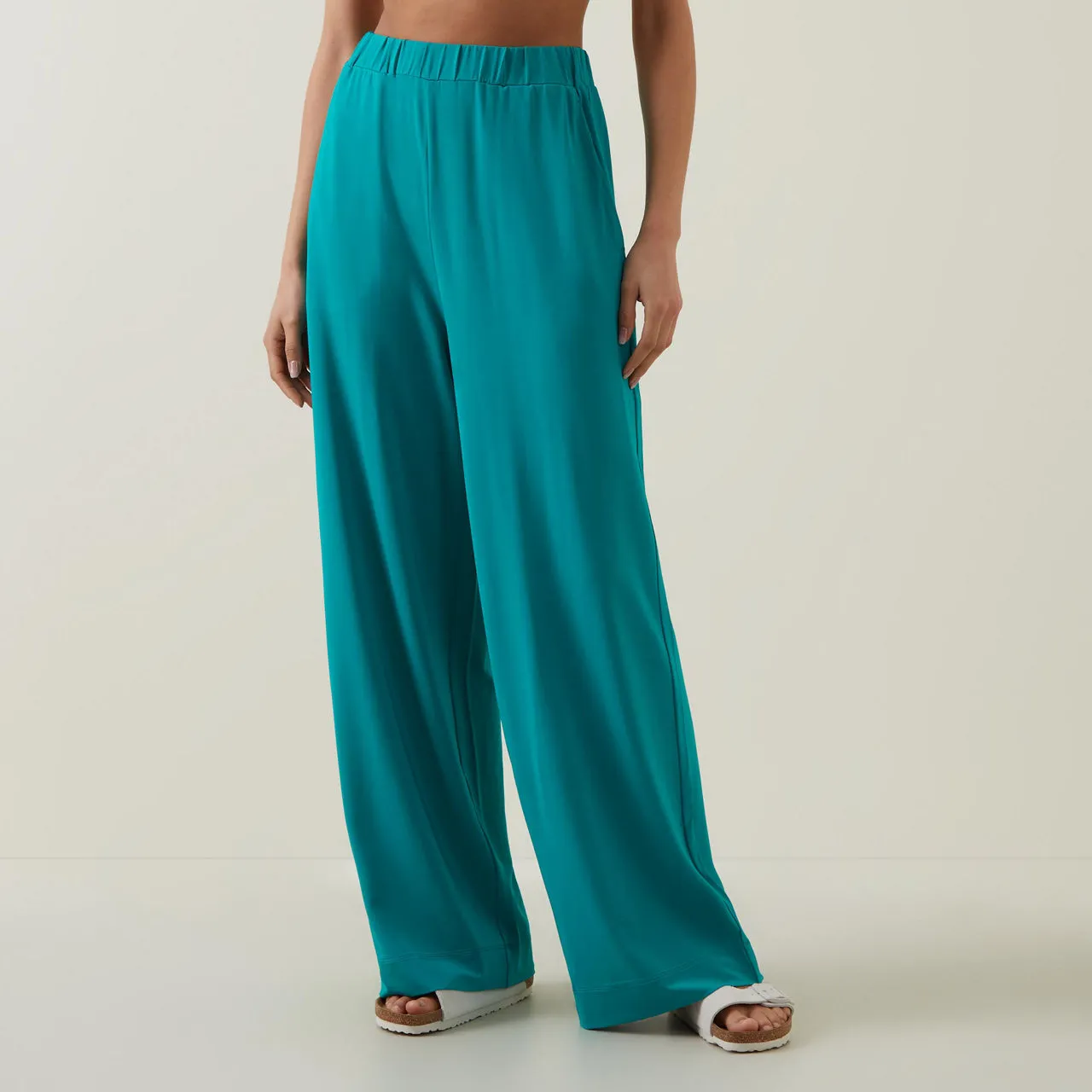 MAX MARA Ring Wide-Leg Trousers - 003 Jade