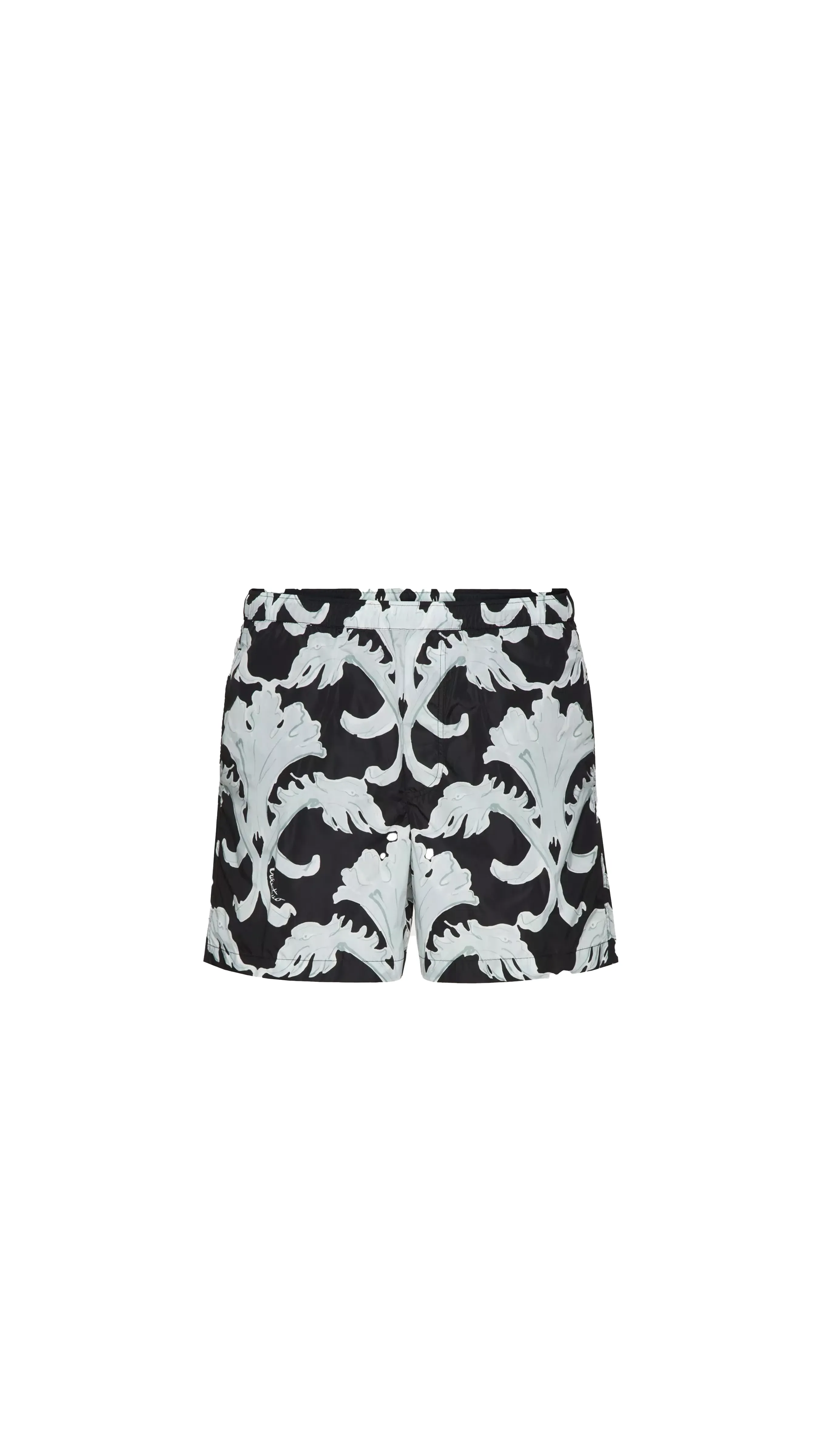 Metamorphos Wall Print Swim Shorts - Black\Grey