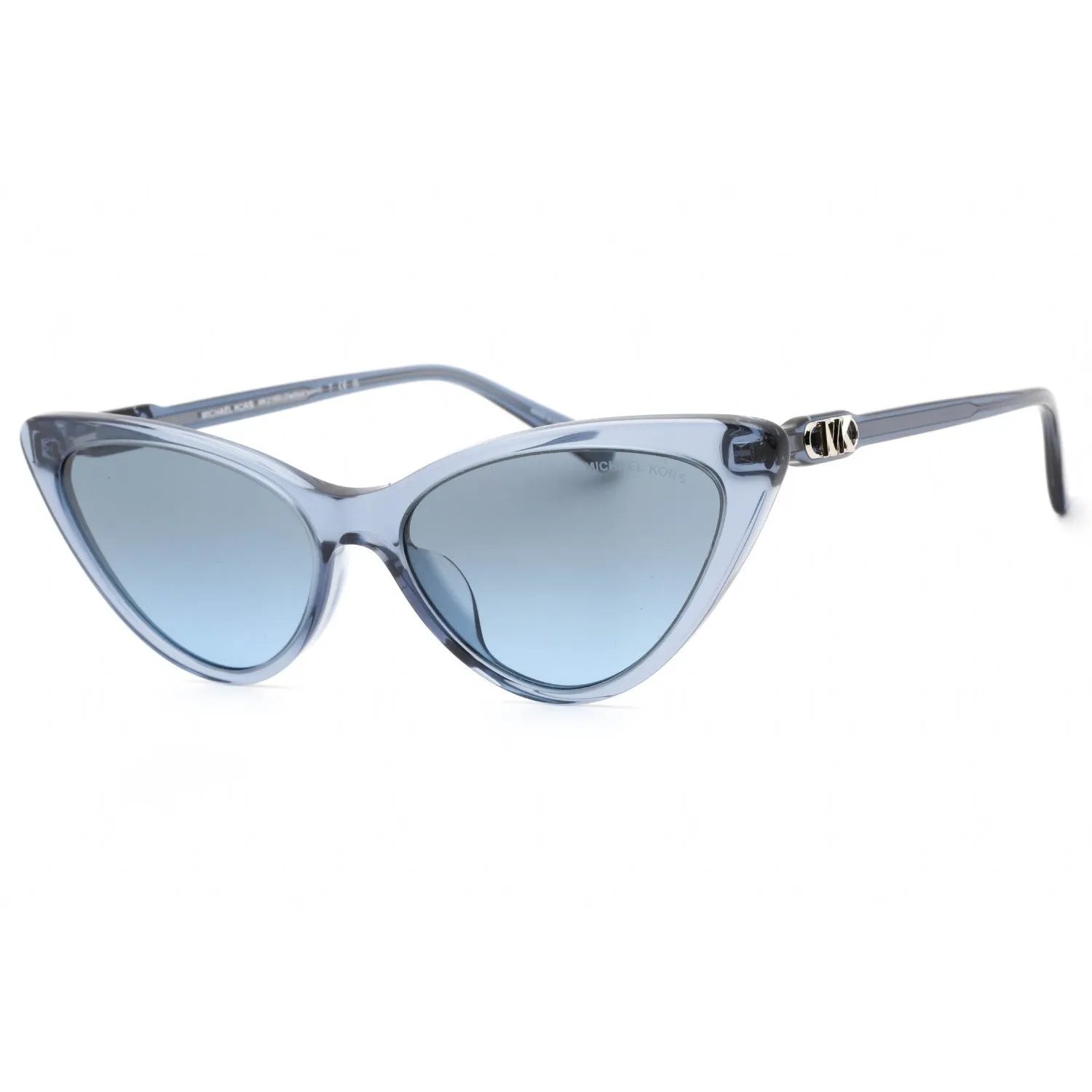 Michael Kors 0MK2195U Sunglasses Transparent Blue/Smoky Blue Women's