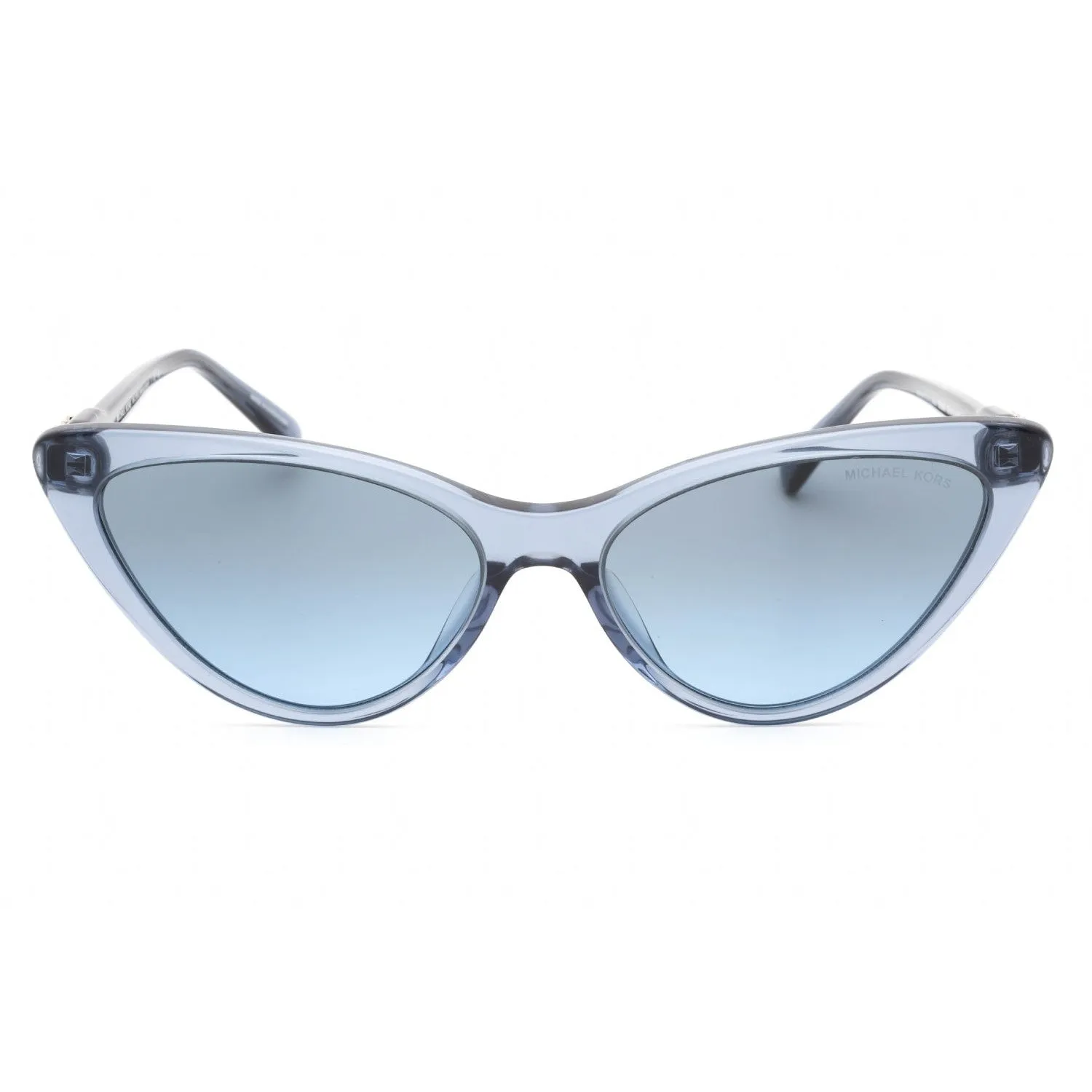 Michael Kors 0MK2195U Sunglasses Transparent Blue/Smoky Blue Women's