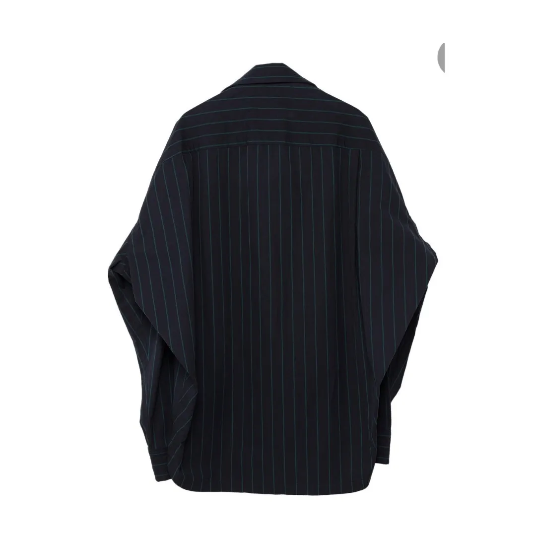 MIHARAYASUHIRO  |Stripes Unisex Long Sleeves Plain Cotton Oversized Shirts