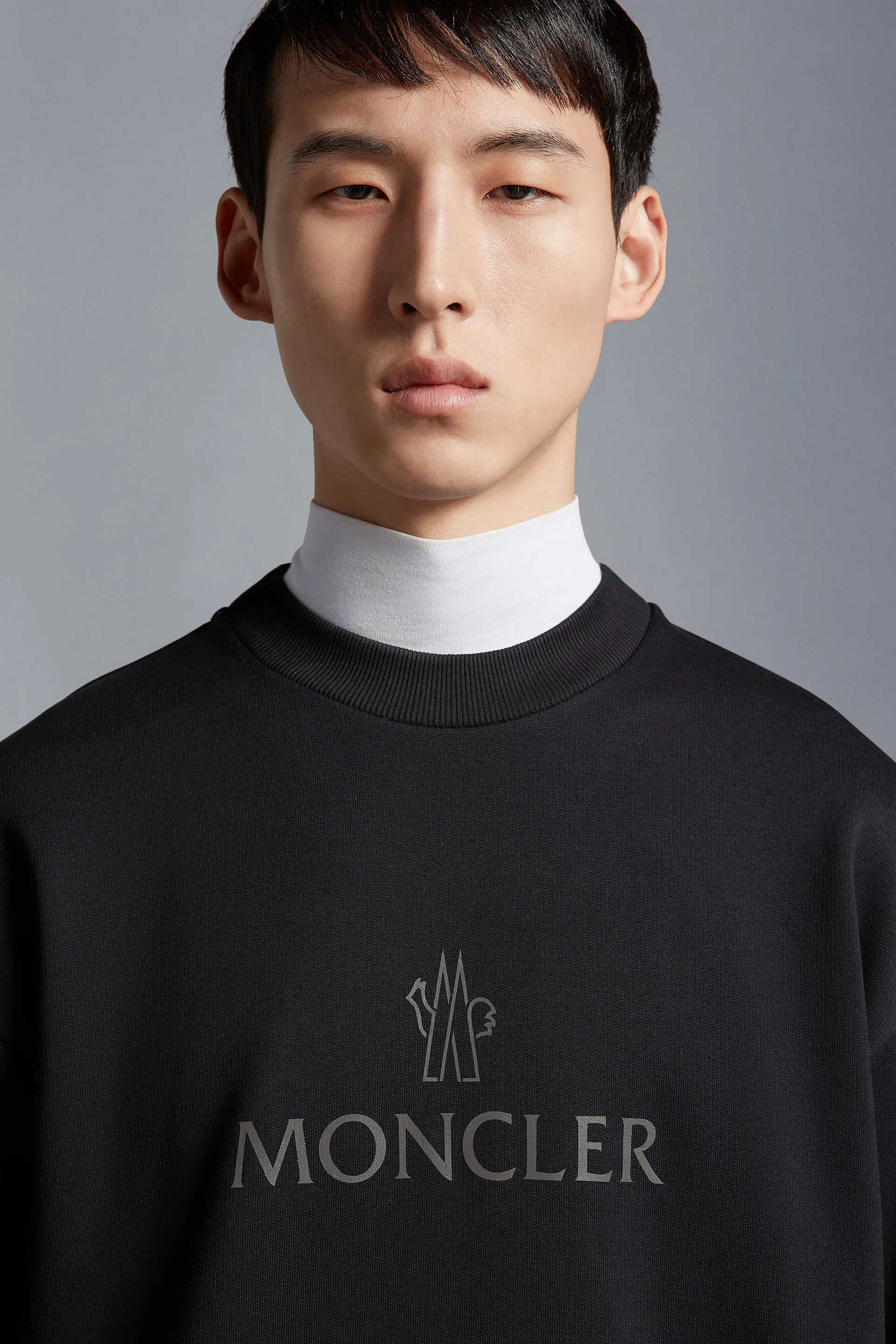 MONCLER  |Street Style Long Sleeves Cotton Logo