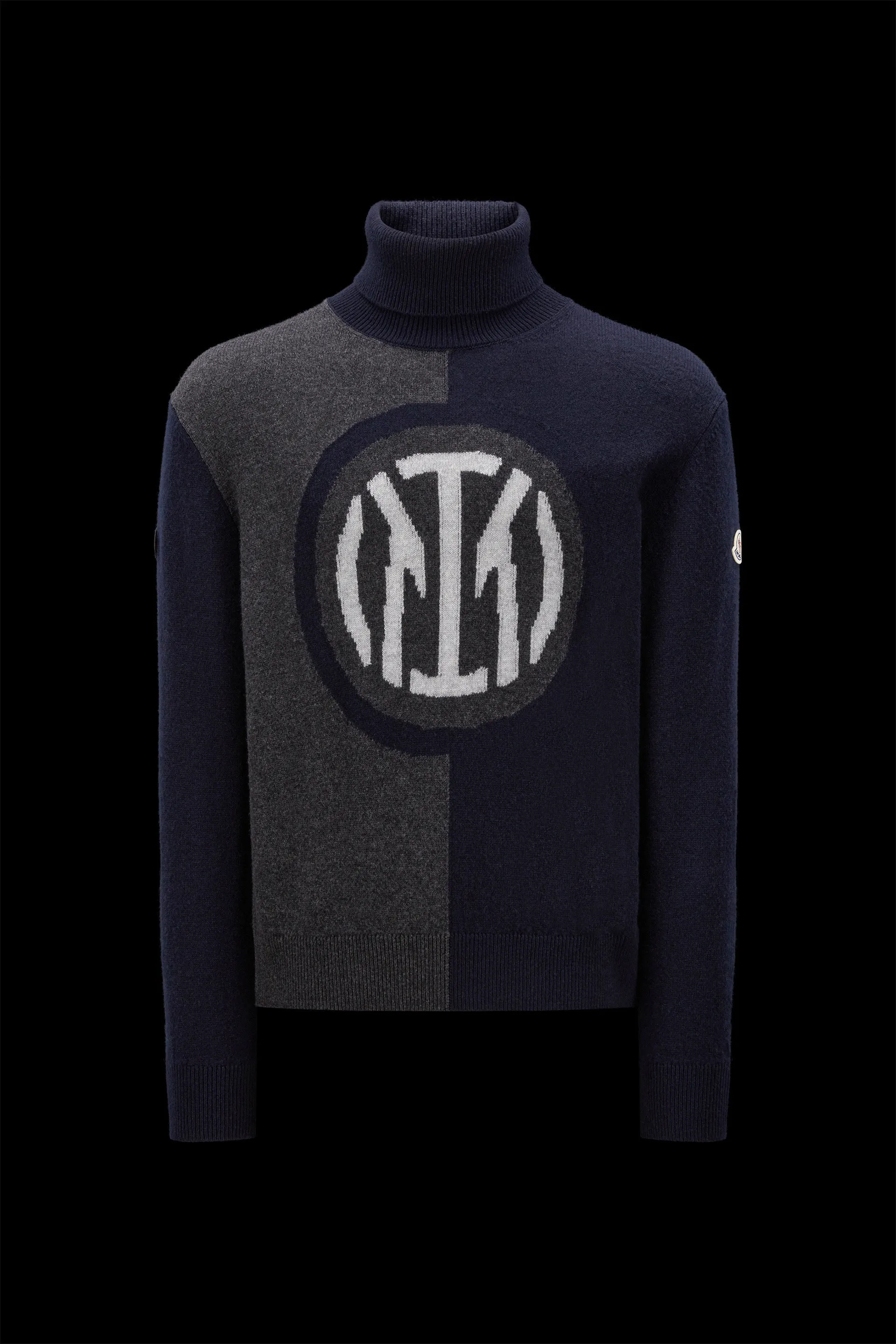 MONCLER  |Wool Cashmere Street Style Long Sleeves Logo