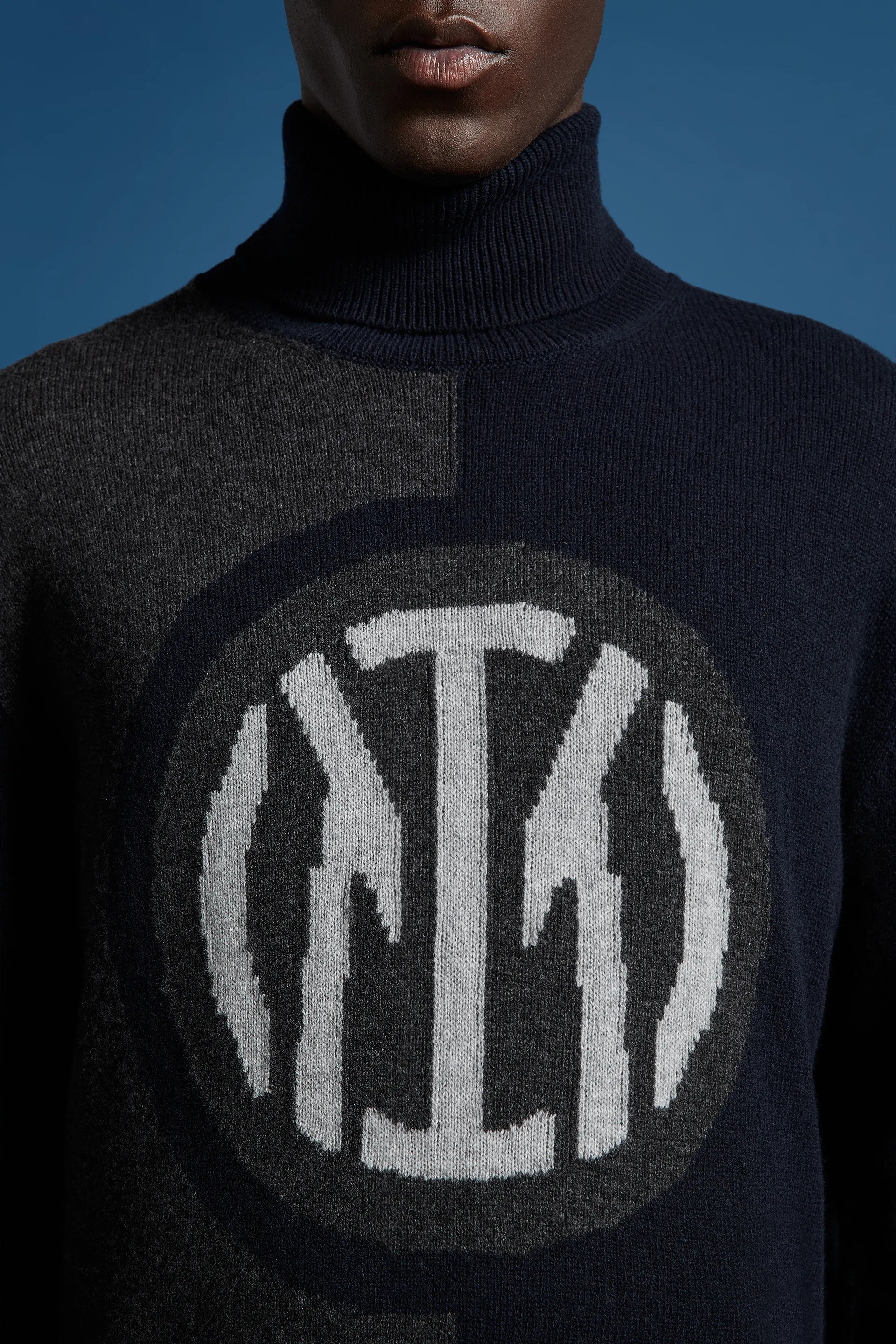 MONCLER  |Wool Cashmere Street Style Long Sleeves Logo