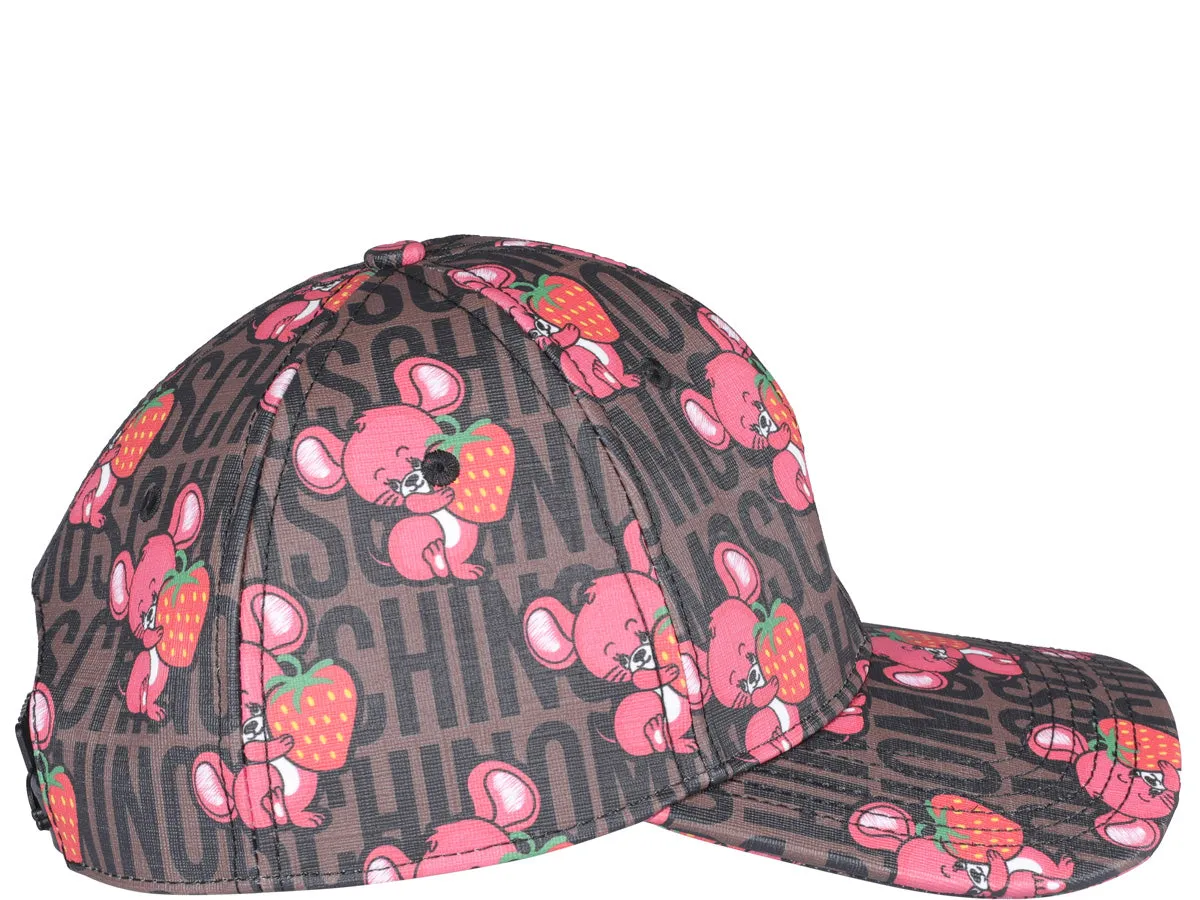 Moschino All Over Patterned Baseball Cap