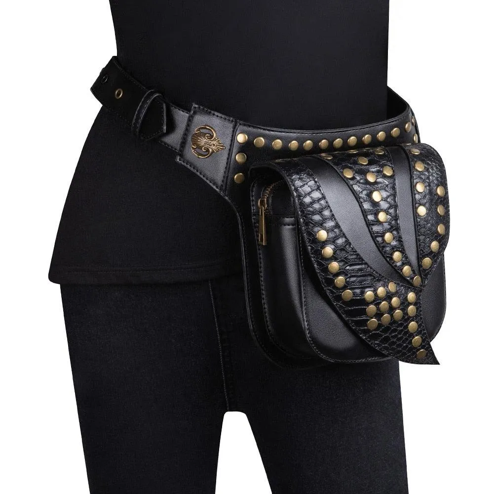 Motorcycle Steam Punk Waist Leg Hip Bag