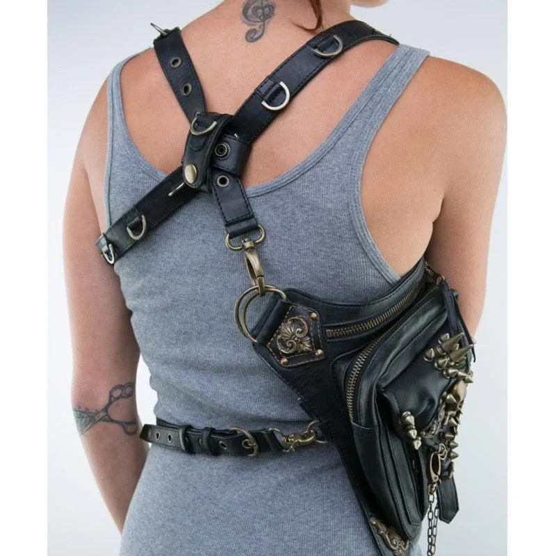 Motorcycle Steam Punk Waist Leg Hip Bag