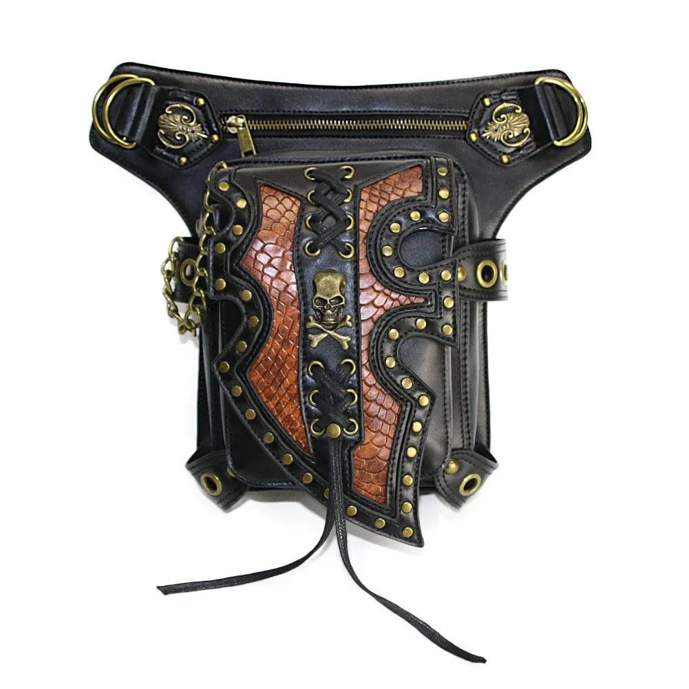 Motorcycle Steam Punk Waist Leg Hip Bag