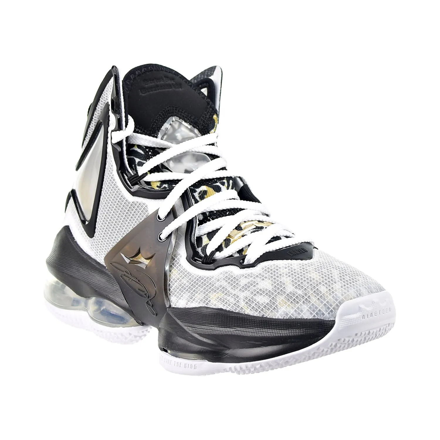 Nike Lebron 19 SE (GS) Big Kids' Shoes White-Metallic Gold-Black