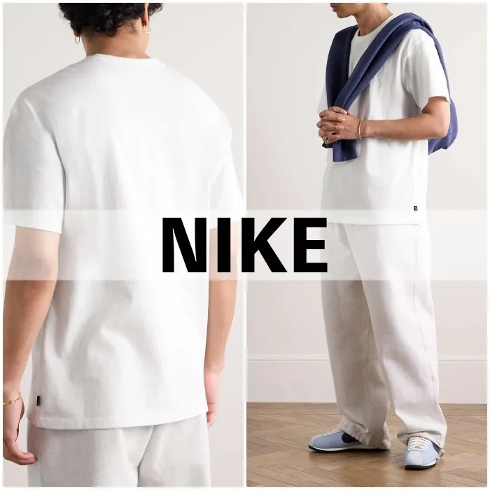 Nike  |Plain Cotton Short Sleeves Logo T-Shirts