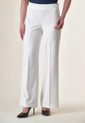 Pantalone bianco palazzo fluido