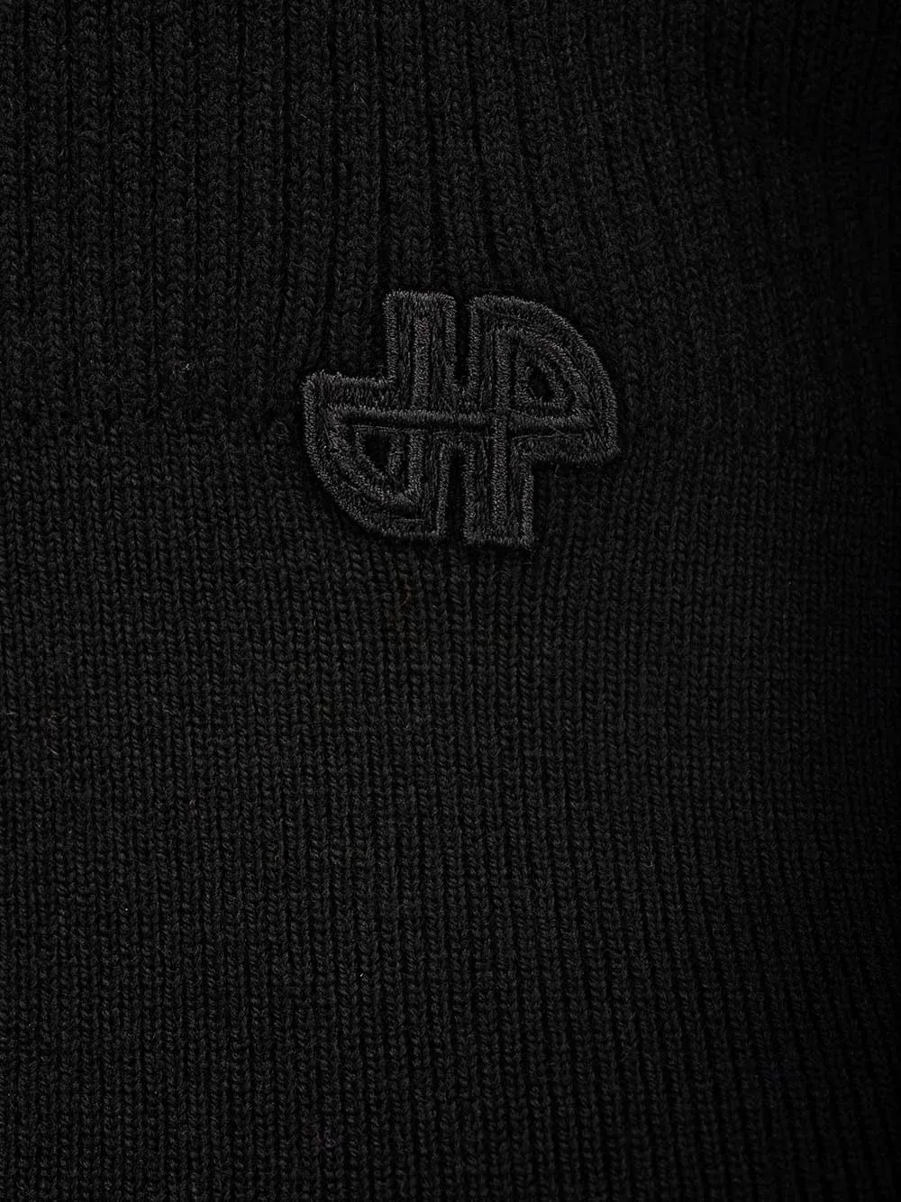 PATOU  |Wool Long Sleeves Plain Logo V-neck & Crew neck