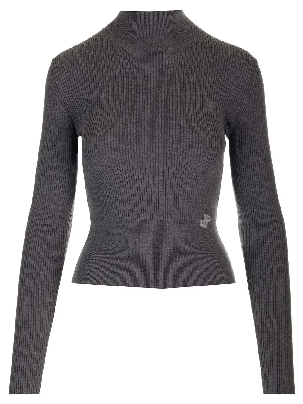 PATOU  |Wool Long Sleeves Plain Logo V-neck & Crew neck