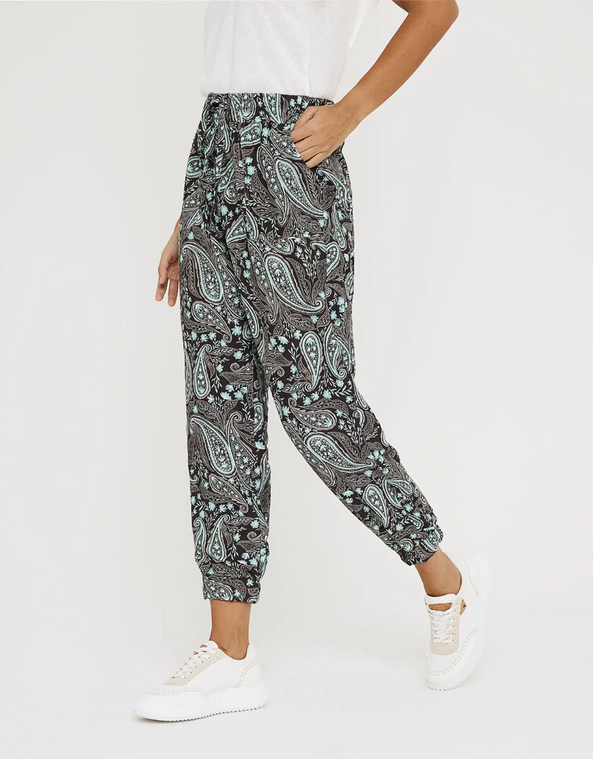 Printed Long Trousers - Pantalia