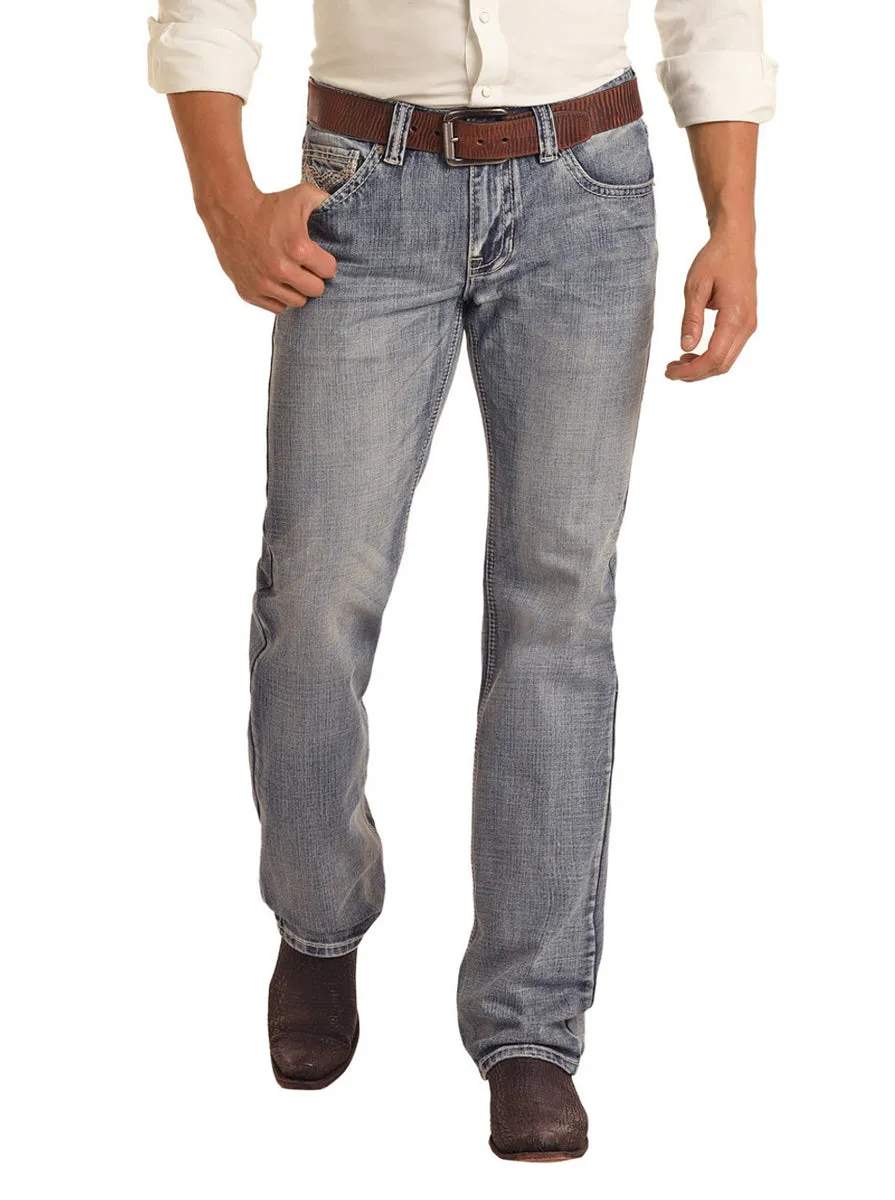 REGULAR FIT STRAIGHT BOOTCUT JEANS