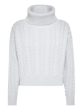 RRD Roberto Ricci Designs Maglia Donna Amos Fish Turtleneck Wom Knit W23632 Ghiaccio