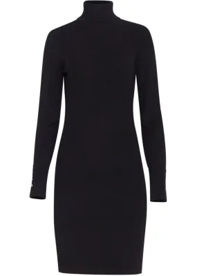 Smashed Lemon Spy On Me 60's Knitted Dress Black