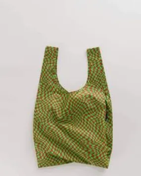 Standard Baggu - Green Trippy Checkers