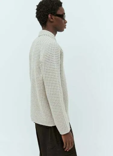 STONE ISLAND  |Wool Street Style Long Sleeves Sweaters