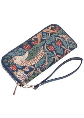 Tapestry Bags Morris Strawberry Thief Wallet Blue