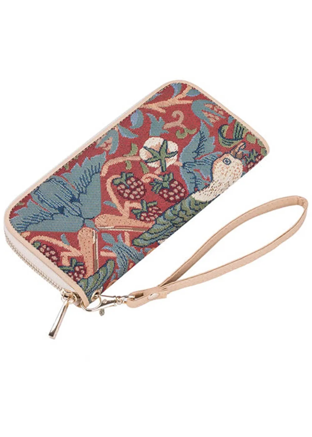 Tapestry Bags Morris Strawberry Thief Wallet Red