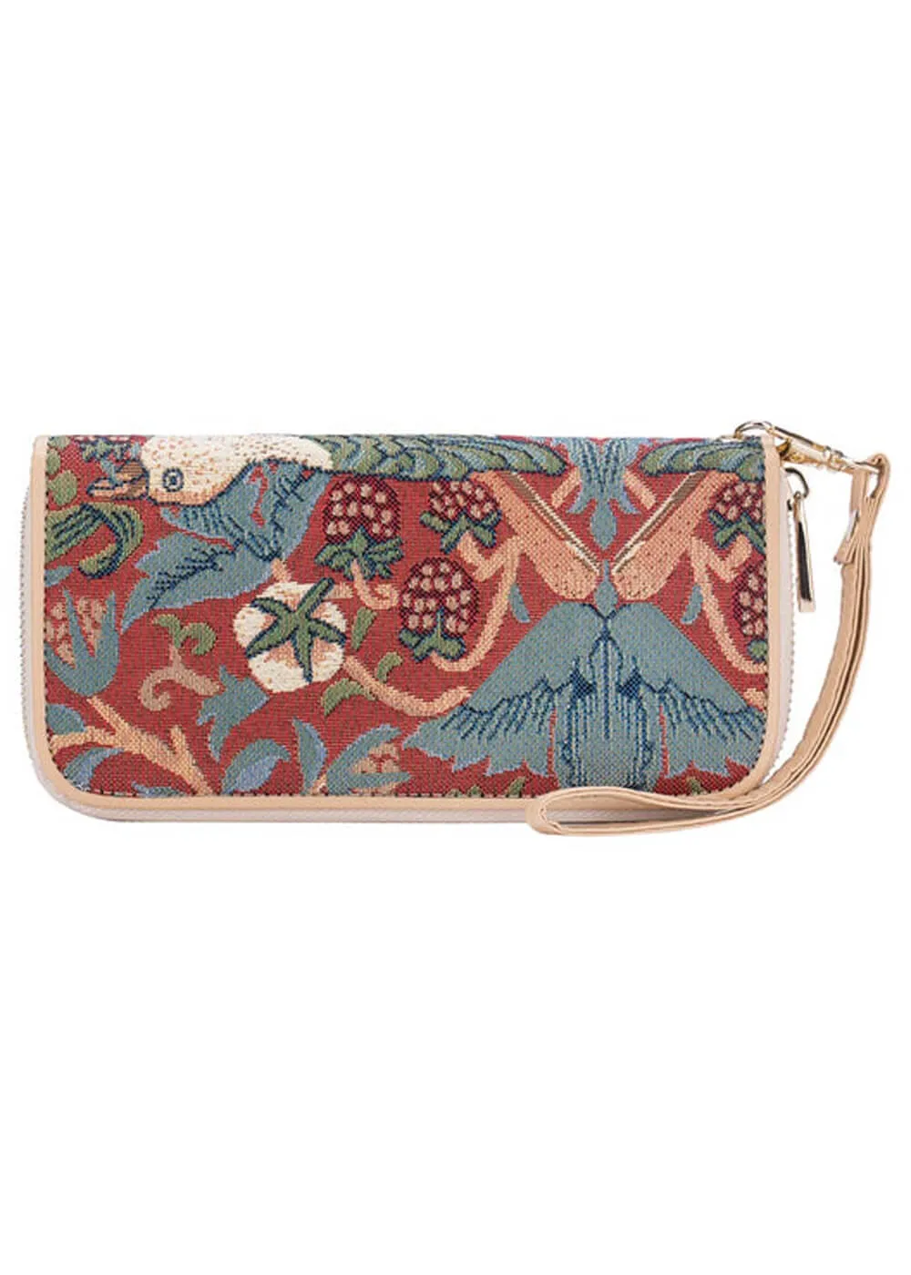 Tapestry Bags Morris Strawberry Thief Wallet Red