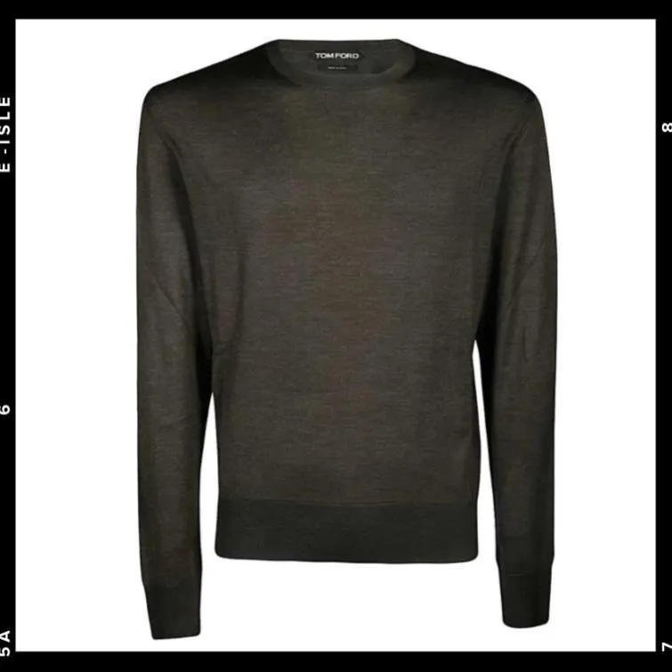 TOM FORD  |Crew Neck Silk Long Sleeves Plain Designers Sweaters