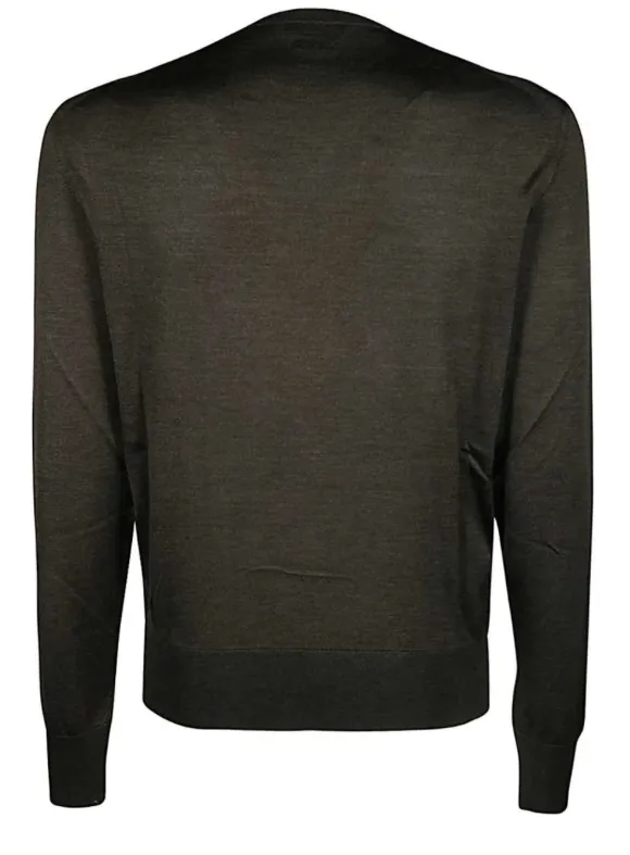 TOM FORD  |Crew Neck Silk Long Sleeves Plain Designers Sweaters