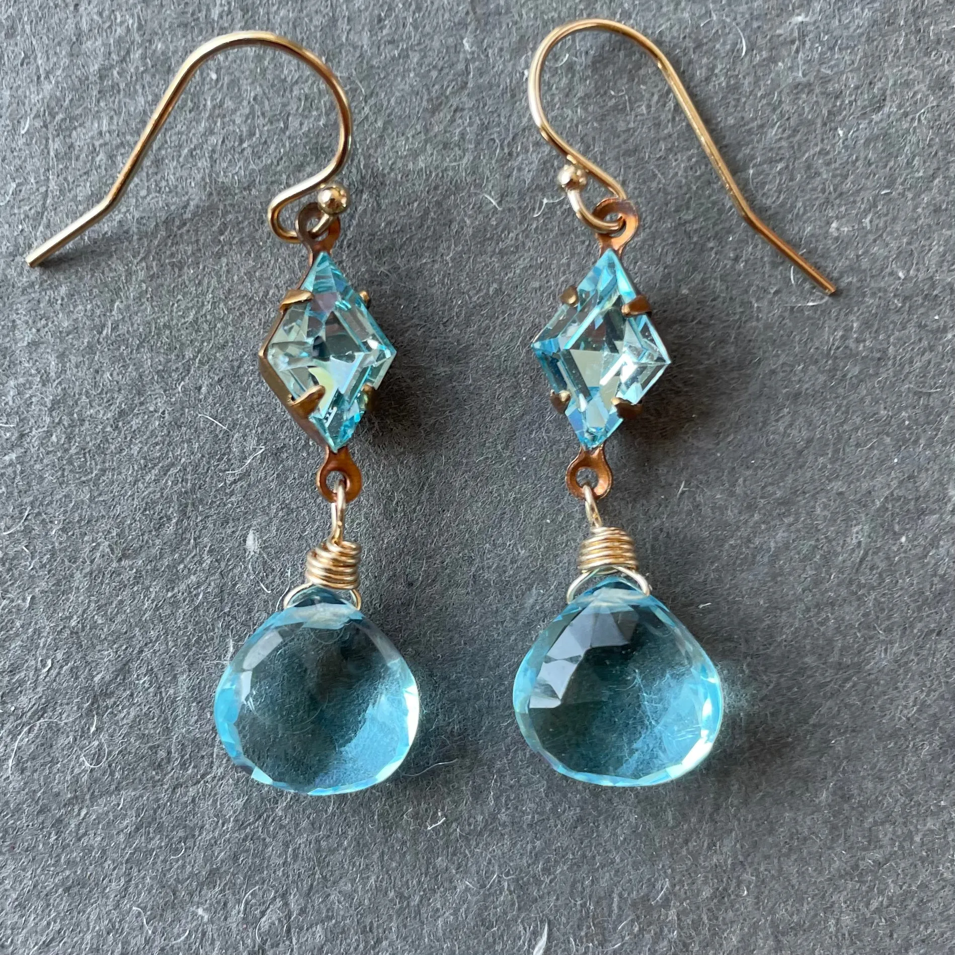 Topaz Blue Dangles