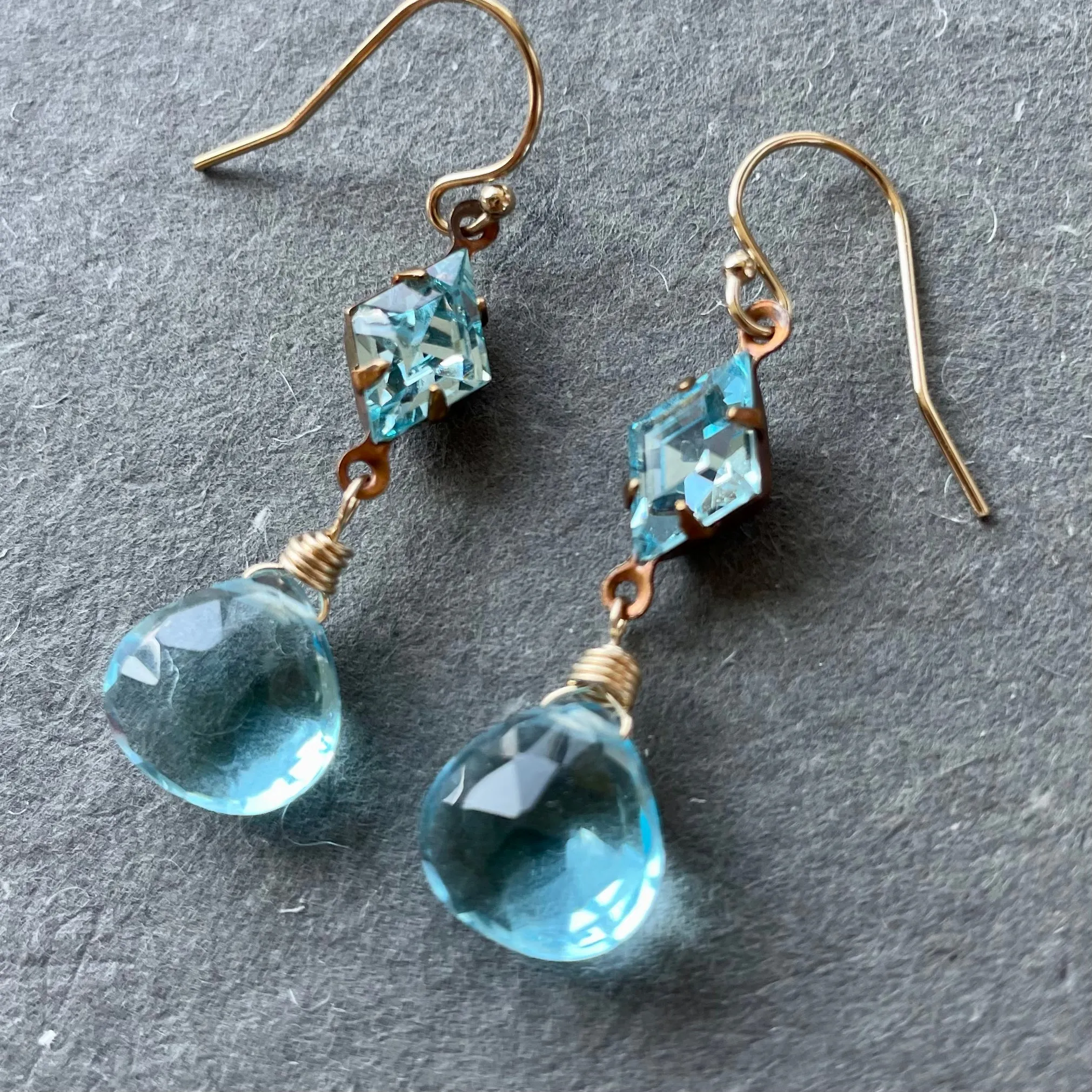 Topaz Blue Dangles