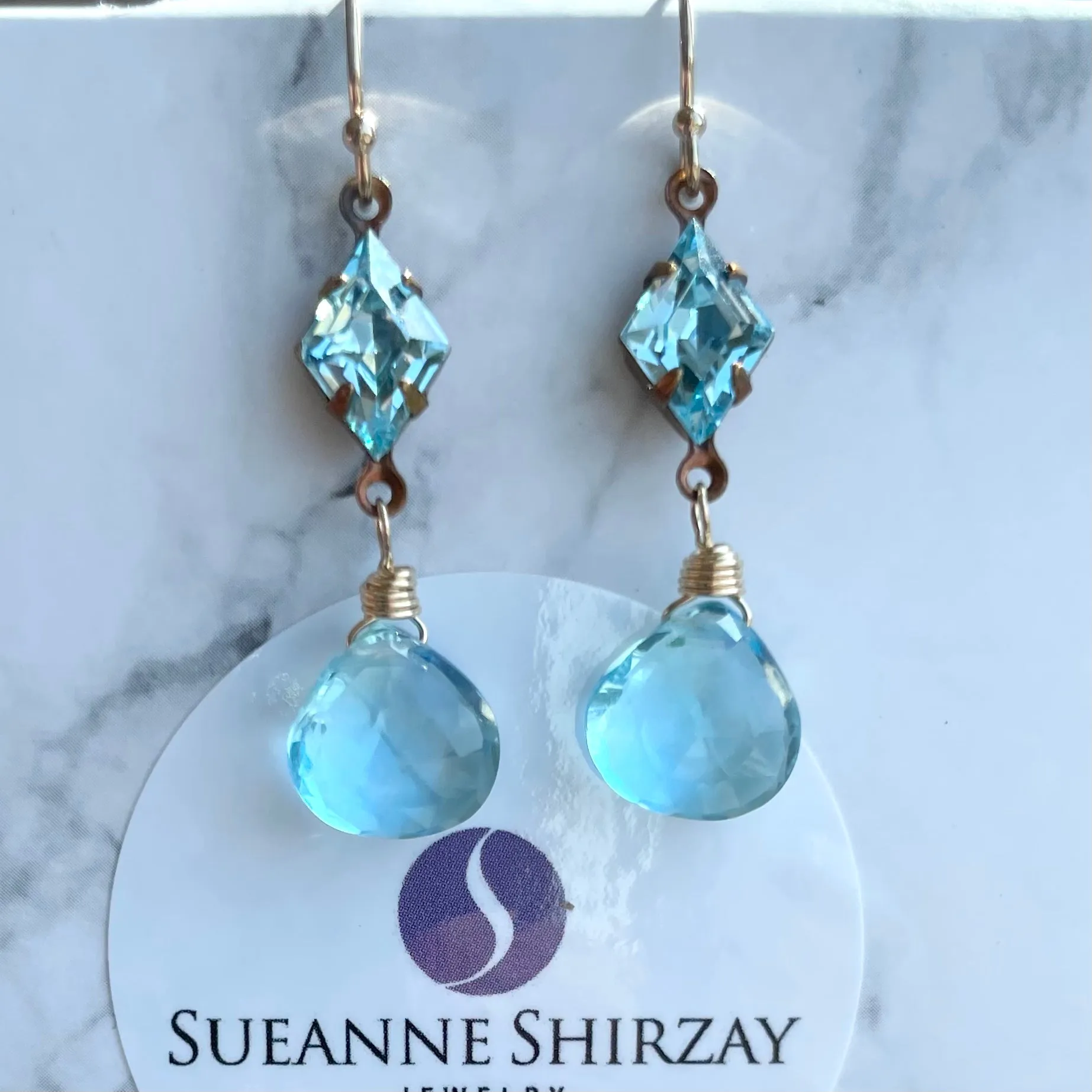 Topaz Blue Dangles