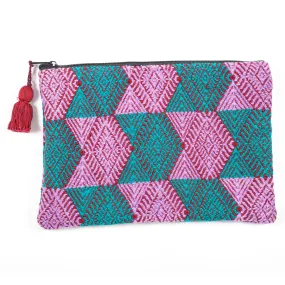 Upcycled Huipil Cosmetic Bag (Guatemala) - Style 12