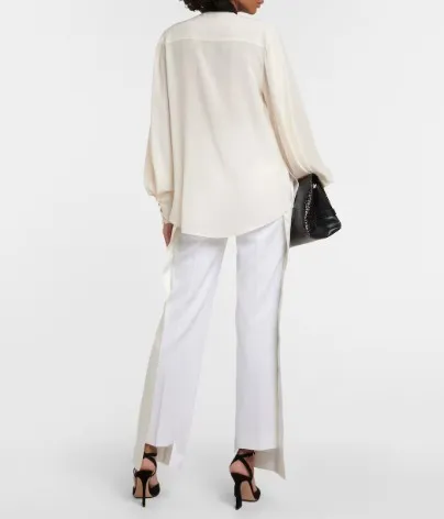 Victoria Beckham  |Silk Long Sleeves Plain Elegant Style Shirts & Blouses