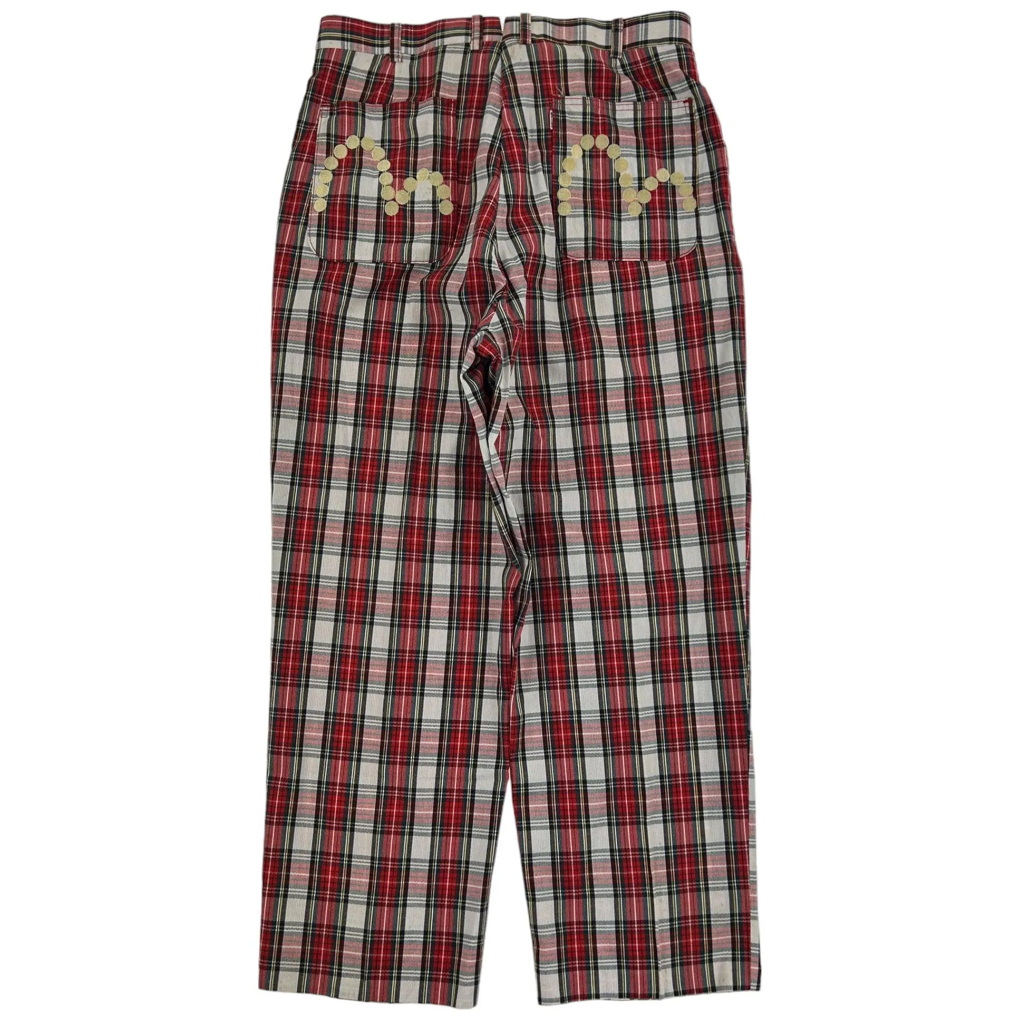 Vintage Evisu Double Gull Checkered Trousers Size W32