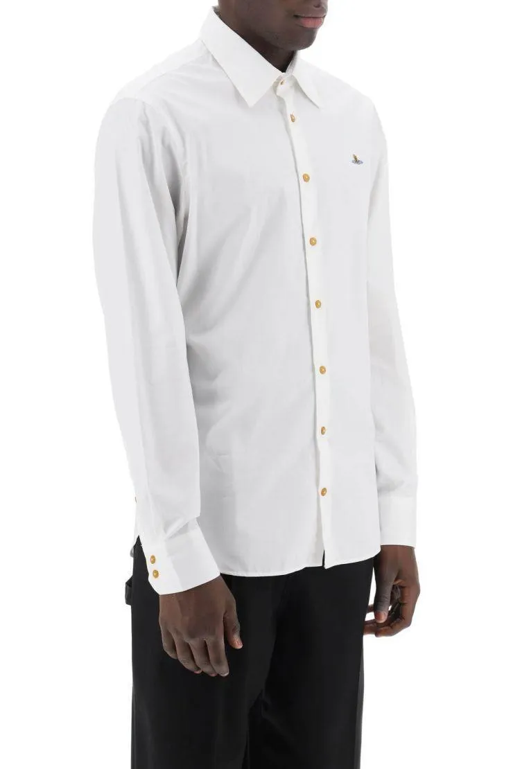 Vivienne Westwood  |Long Sleeves Plain Cotton Logo Shirts