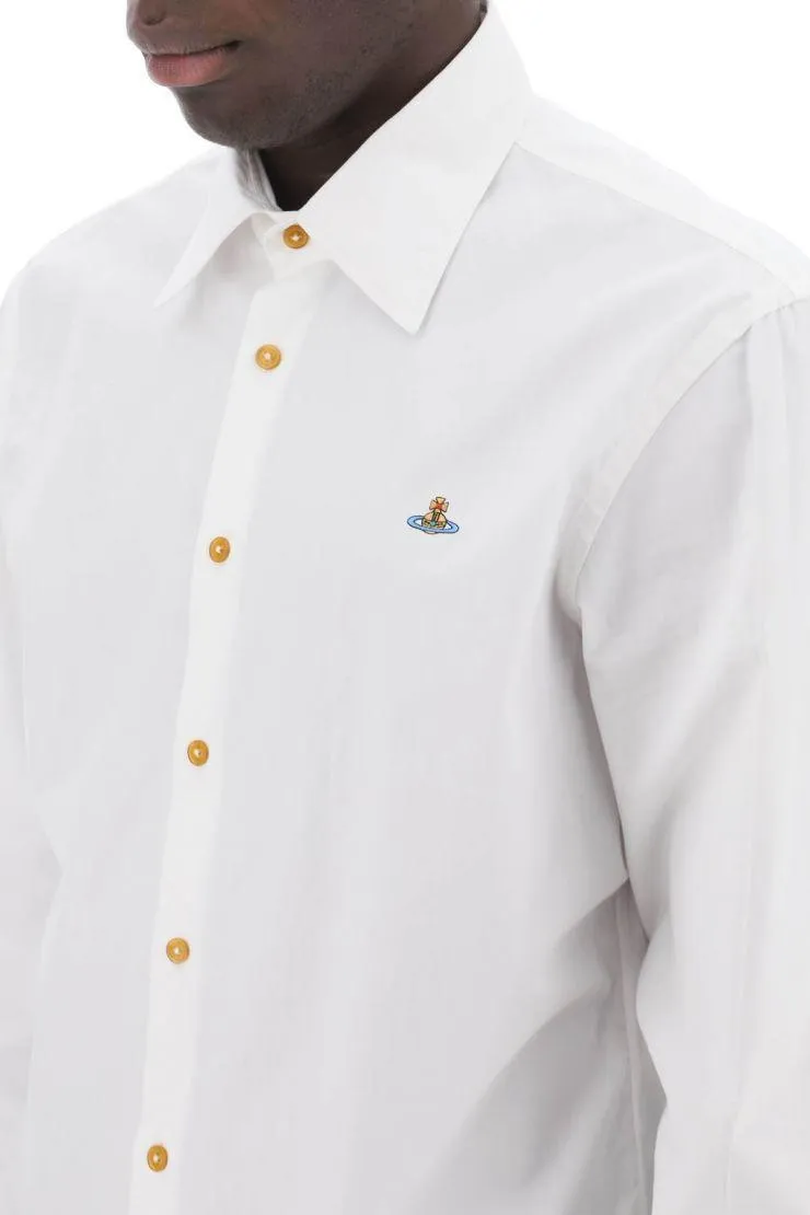 Vivienne Westwood  |Long Sleeves Plain Cotton Logo Shirts