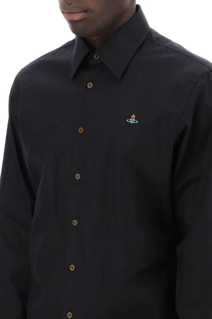 Vivienne Westwood  |Long Sleeves Plain Cotton Logo Shirts