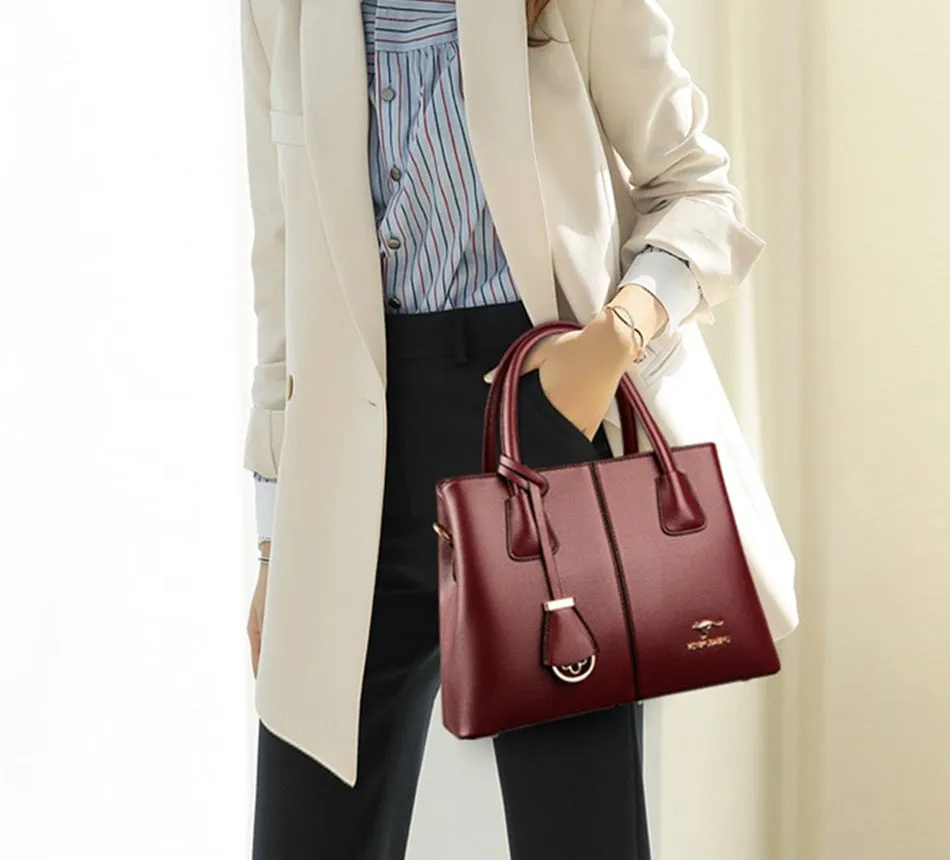 Women's Casual Designer Soft Leather Crossbody Shoulder Hand Bag