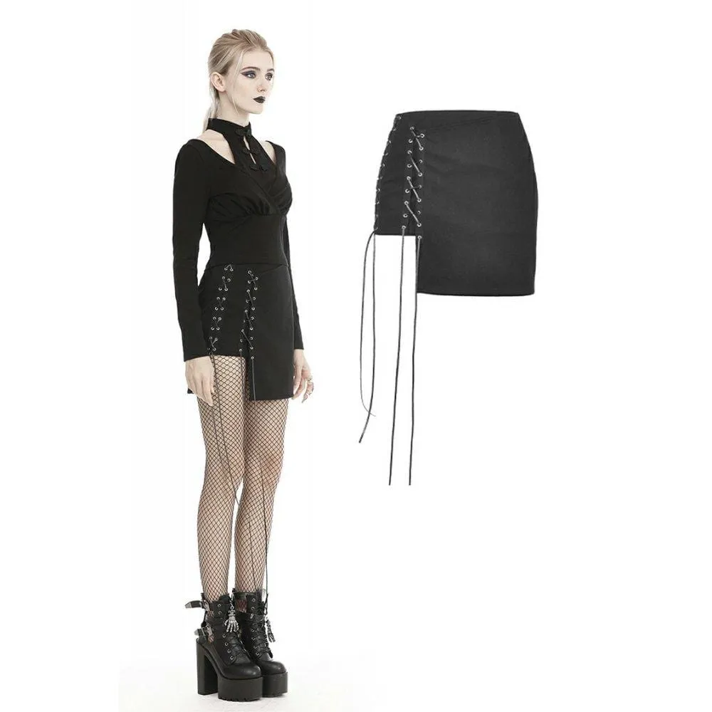 Women's Gothic Strappy Irregular Skirts