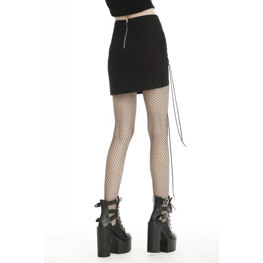 Women's Gothic Strappy Irregular Skirts