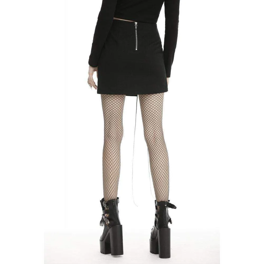 Women's Gothic Strappy Irregular Skirts