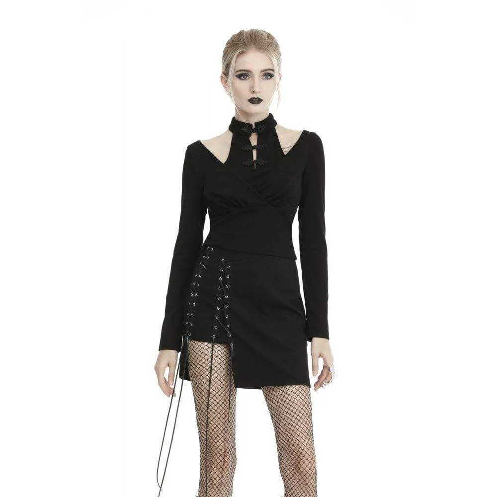 Women's Gothic Strappy Irregular Skirts