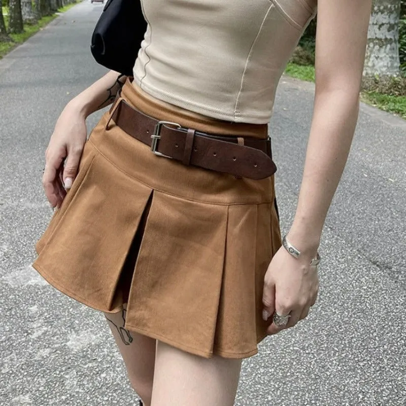 Y2K Skirts Mini Skirts hot girl style 2 colors LL-017