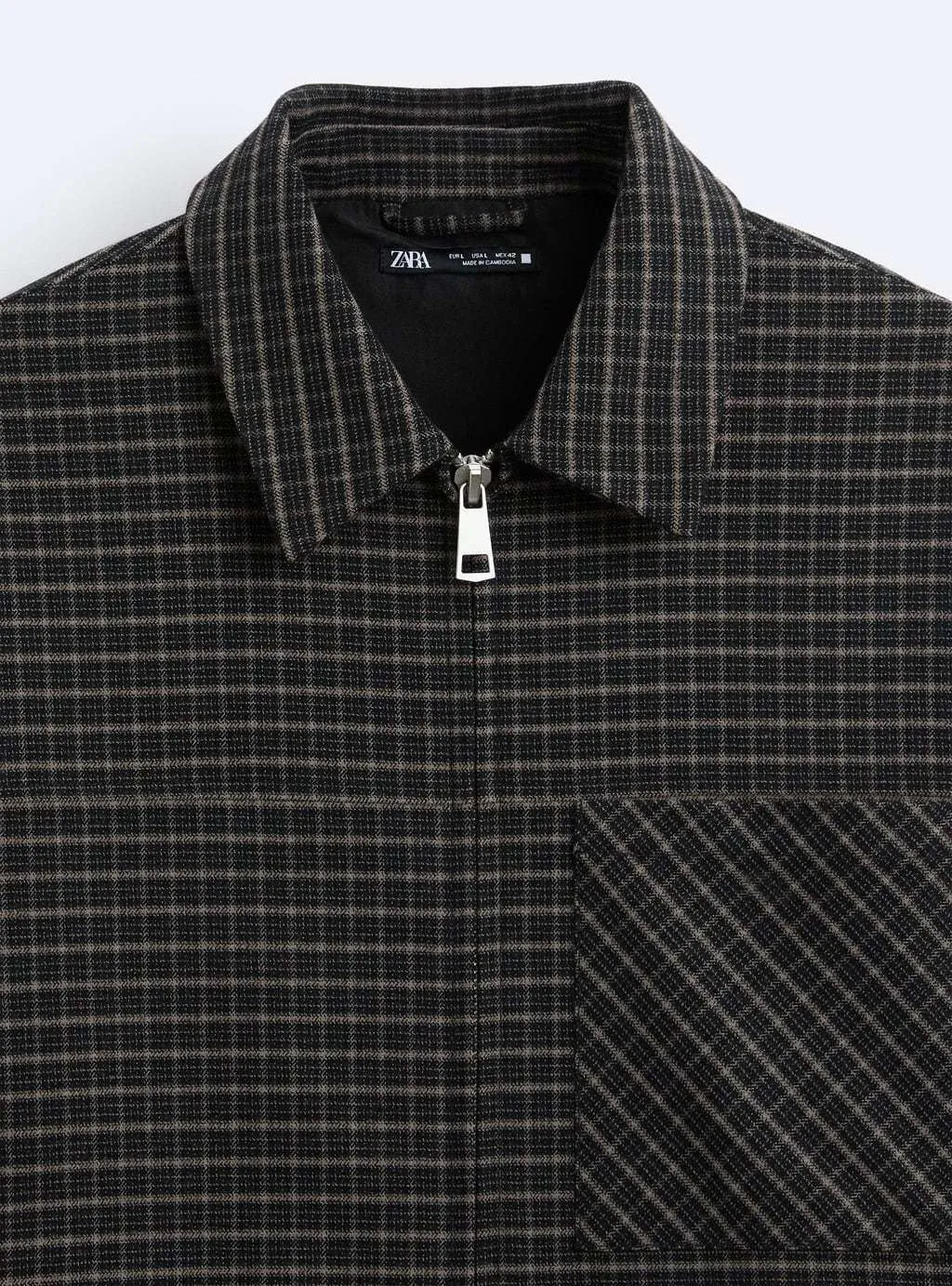 ZARA  |Other Plaid Patterns Long Sleeves Shirts